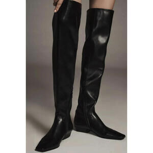 NEW! Jeffrey Campbell Ichabod Over The Knee Black Patent Boots US 5